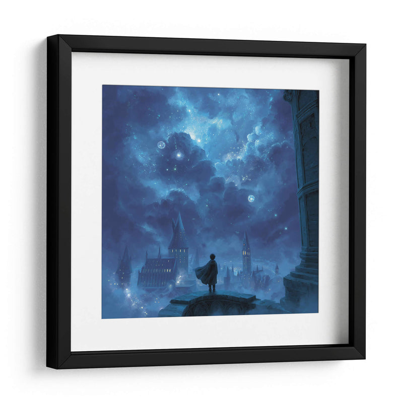 Noche Estrellada sobre Hogwarts - Hassan Sultan | Cuadro decorativo de Canvas Lab