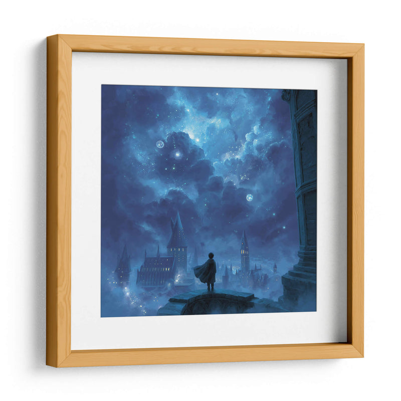Noche Estrellada sobre Hogwarts - Hassan Sultan | Cuadro decorativo de Canvas Lab