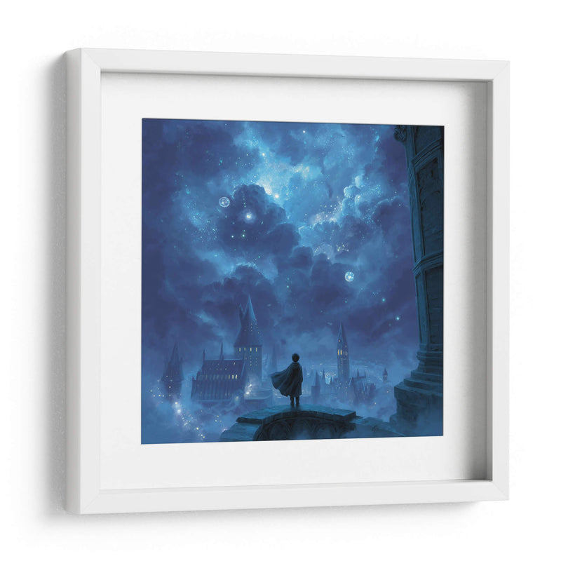 Noche Estrellada sobre Hogwarts - Hassan Sultan | Cuadro decorativo de Canvas Lab