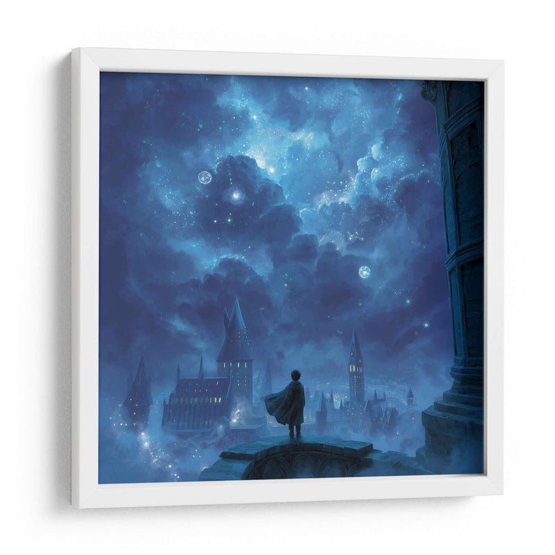 Noche Estrellada sobre Hogwarts - Hassan Sultan | Cuadro decorativo de Canvas Lab