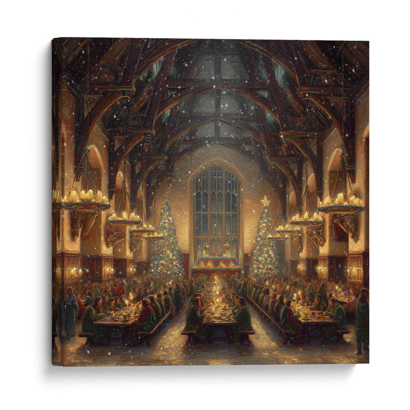 Navidad en el Comedor de Hogwarts - Hassan Sultan | Cuadro decorativo de Canvas Lab