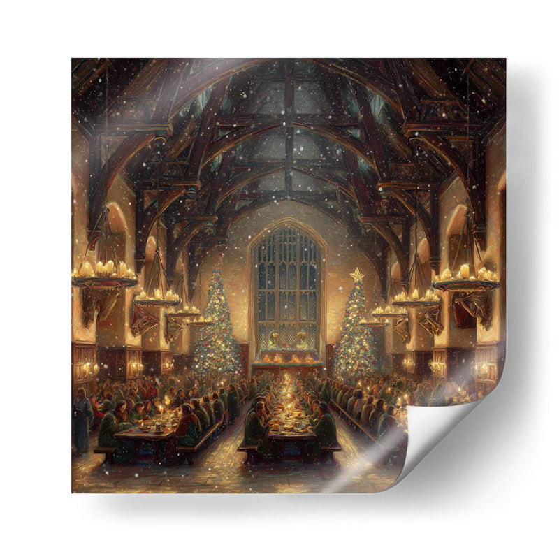 Navidad en el Comedor de Hogwarts - Hassan Sultan | Cuadro decorativo de Canvas Lab