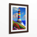 Faro Colorido - DEA Digital Esoteric Art | Cuadro decorativo de Canvas Lab