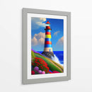 Faro Colorido - DEA Digital Esoteric Art | Cuadro decorativo de Canvas Lab