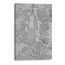 Mapa de Madrid (España) en estilo vintage gris - Rosana Laiz Blursbyai | Cuadro decorativo de Canvas Lab