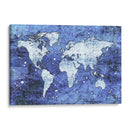 Mapa azul - Martina | Cuadro decorativo de Canvas Lab