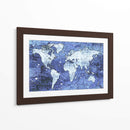 Mapa azul - Martina | Cuadro decorativo de Canvas Lab