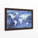 Mapa azul - Martina | Cuadro decorativo de Canvas Lab