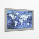 Mapa azul - Martina | Cuadro decorativo de Canvas Lab