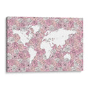 Mapa rosa - Martina | Cuadro decorativo de Canvas Lab