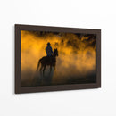 Vaquero y caballos - Ali Can | Cuadro decorativo de Canvas Lab
