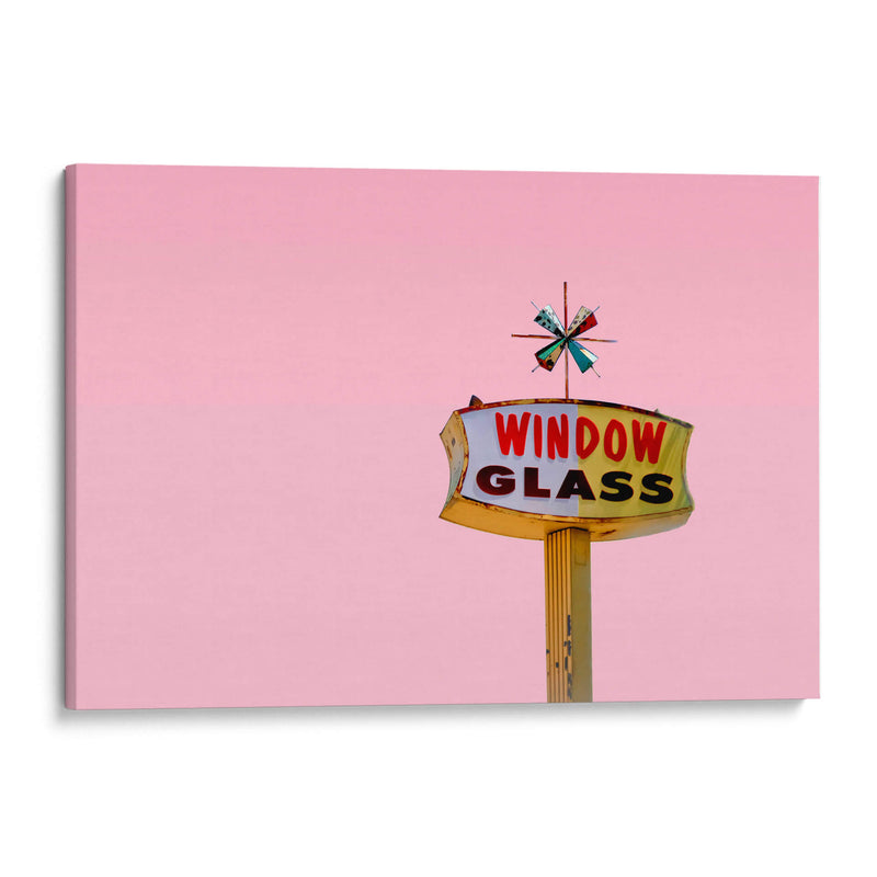 Letrero vintage Atomic Pink Starburst - Tom Windeknecht | Cuadro decorativo de Canvas Lab