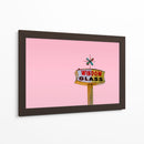 Letrero vintage Atomic Pink Starburst - Tom Windeknecht | Cuadro decorativo de Canvas Lab