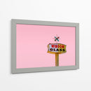 Letrero vintage Atomic Pink Starburst - Tom Windeknecht | Cuadro decorativo de Canvas Lab