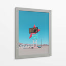 Letrero Retro del Café y Motel de Roy - Tom Windeknecht | Cuadro decorativo de Canvas Lab
