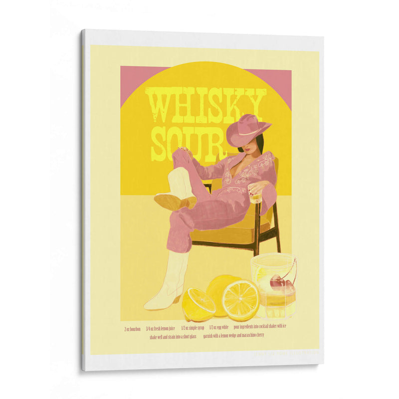 Jlr Whiskysour Copia Rosa - Jenny Liz Rome | Cuadro decorativo de Canvas Lab