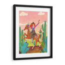 Vaquera a caballo en el desierto II - Caroline Bonne Muller | Cuadro decorativo de Canvas Lab