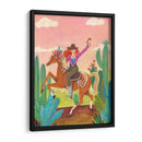 Vaquera a caballo en el desierto II - Caroline Bonne Muller | Cuadro decorativo de Canvas Lab