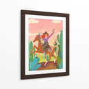 Vaquera a caballo en el desierto II - Caroline Bonne Muller | Cuadro decorativo de Canvas Lab
