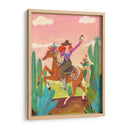 Vaquera a caballo en el desierto II - Caroline Bonne Muller | Cuadro decorativo de Canvas Lab
