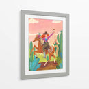 Vaquera a caballo en el desierto II - Caroline Bonne Muller | Cuadro decorativo de Canvas Lab