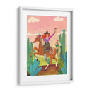 Vaquera a caballo en el desierto II - Caroline Bonne Muller | Cuadro decorativo de Canvas Lab