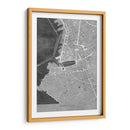 Mapa vintage gris de Marseille Francia - Rosana Laiz Blursbyai | Cuadro decorativo de Canvas Lab