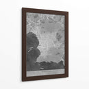 Mapa vintage gris de Marseille Francia II - Rosana Laiz Blursbyai | Cuadro decorativo de Canvas Lab