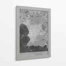 Mapa vintage gris de Marseille Francia II - Rosana Laiz Blursbyai | Cuadro decorativo de Canvas Lab