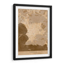 Mapa vintage sepia de Marseille Francia II - Rosana Laiz Blursbyai | Cuadro decorativo de Canvas Lab