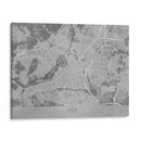 Mapa vintage gris de Lille Francia - Rosana Laiz Blursbyai | Cuadro decorativo de Canvas Lab