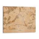 Mapa vintage sepia de Lille Francia - Rosana Laiz Blursbyai | Cuadro decorativo de Canvas Lab