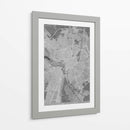 Mapa vintage gris de Dijon Francia - Rosana Laiz Blursbyai | Cuadro decorativo de Canvas Lab