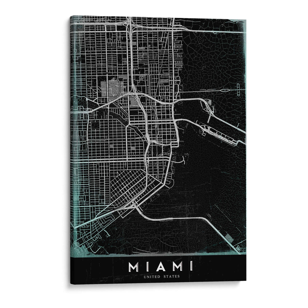 MIAMI, Negro - StudioSix | Cuadro decorativo de Canvas Lab