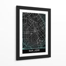 SAN JOSE, Negro - StudioSix | Cuadro decorativo de Canvas Lab