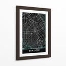 SAN JOSE, Negro - StudioSix | Cuadro decorativo de Canvas Lab