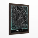 SAN JOSE, Negro - StudioSix | Cuadro decorativo de Canvas Lab