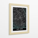 SAN JOSE, Negro - StudioSix | Cuadro decorativo de Canvas Lab