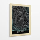SAN JOSE, Negro - StudioSix | Cuadro decorativo de Canvas Lab