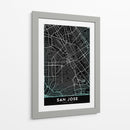 SAN JOSE, Negro - StudioSix | Cuadro decorativo de Canvas Lab