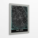 SAN JOSE, Negro - StudioSix | Cuadro decorativo de Canvas Lab