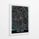 SAN JOSE, Negro - StudioSix | Cuadro decorativo de Canvas Lab