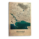Mapa de Montreal - Dionisis Gemos | Cuadro decorativo de Canvas Lab