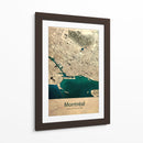 Mapa de Montreal - Dionisis Gemos | Cuadro decorativo de Canvas Lab