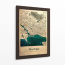 Mapa de Montreal - Dionisis Gemos | Cuadro decorativo de Canvas Lab