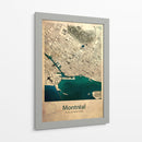 Mapa de Montreal - Dionisis Gemos | Cuadro decorativo de Canvas Lab
