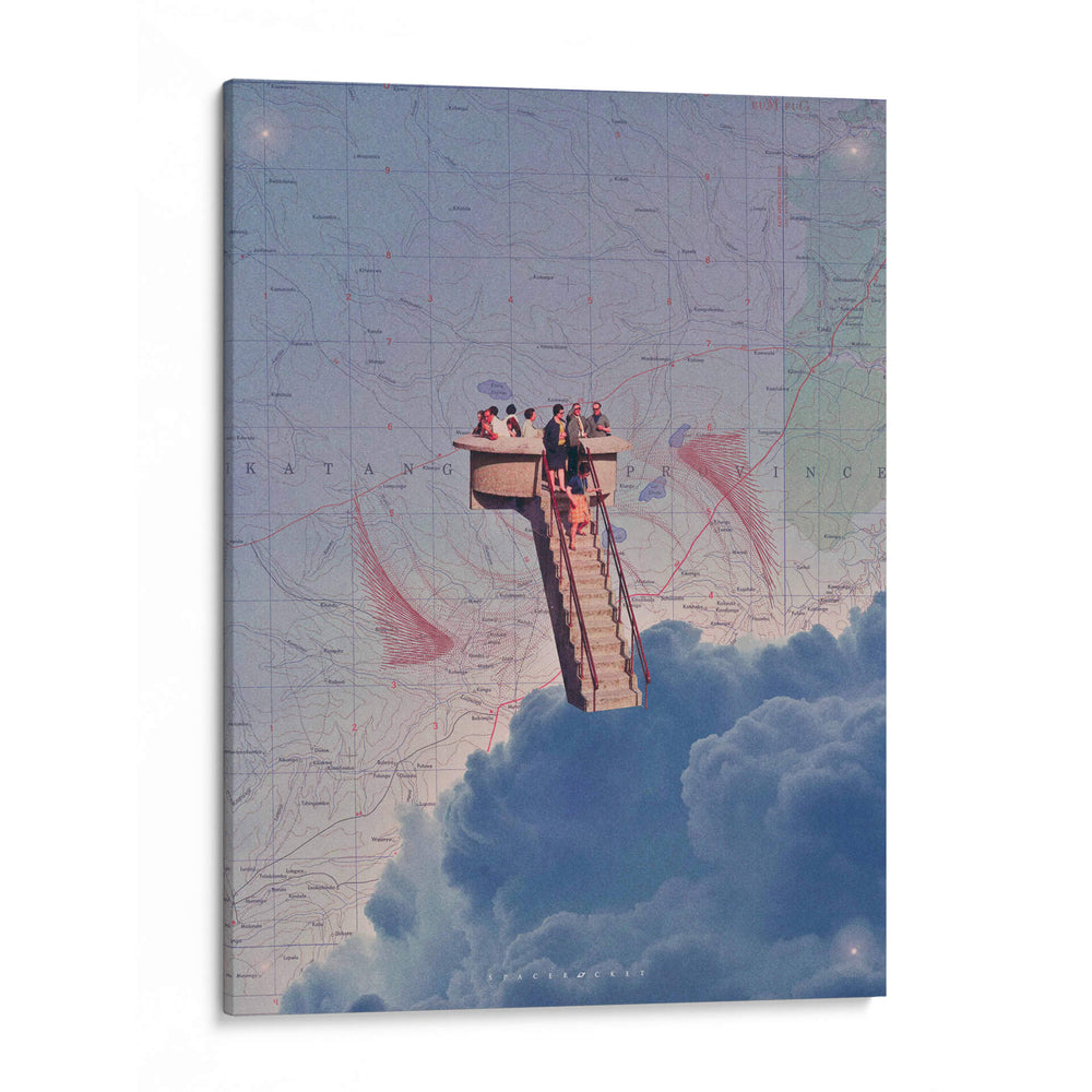 Descenso a las nubes #392 - spacerocket art