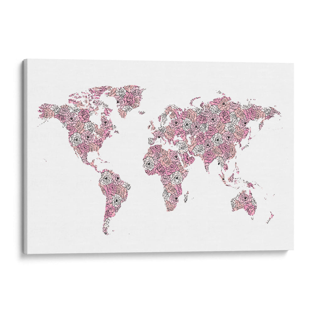 Mapa de peonía - Martina | Cuadro decorativo de Canvas Lab