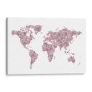 Mapa de peonía - Martina | Cuadro decorativo de Canvas Lab