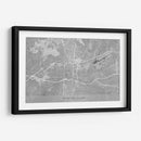 Mapa de Winston Salem (NC USA) en estilo vintage gris II - Rosana Laiz Blursbyai | Cuadro decorativo de Canvas Lab
